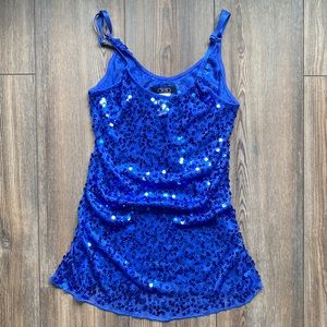 Sequined tank top